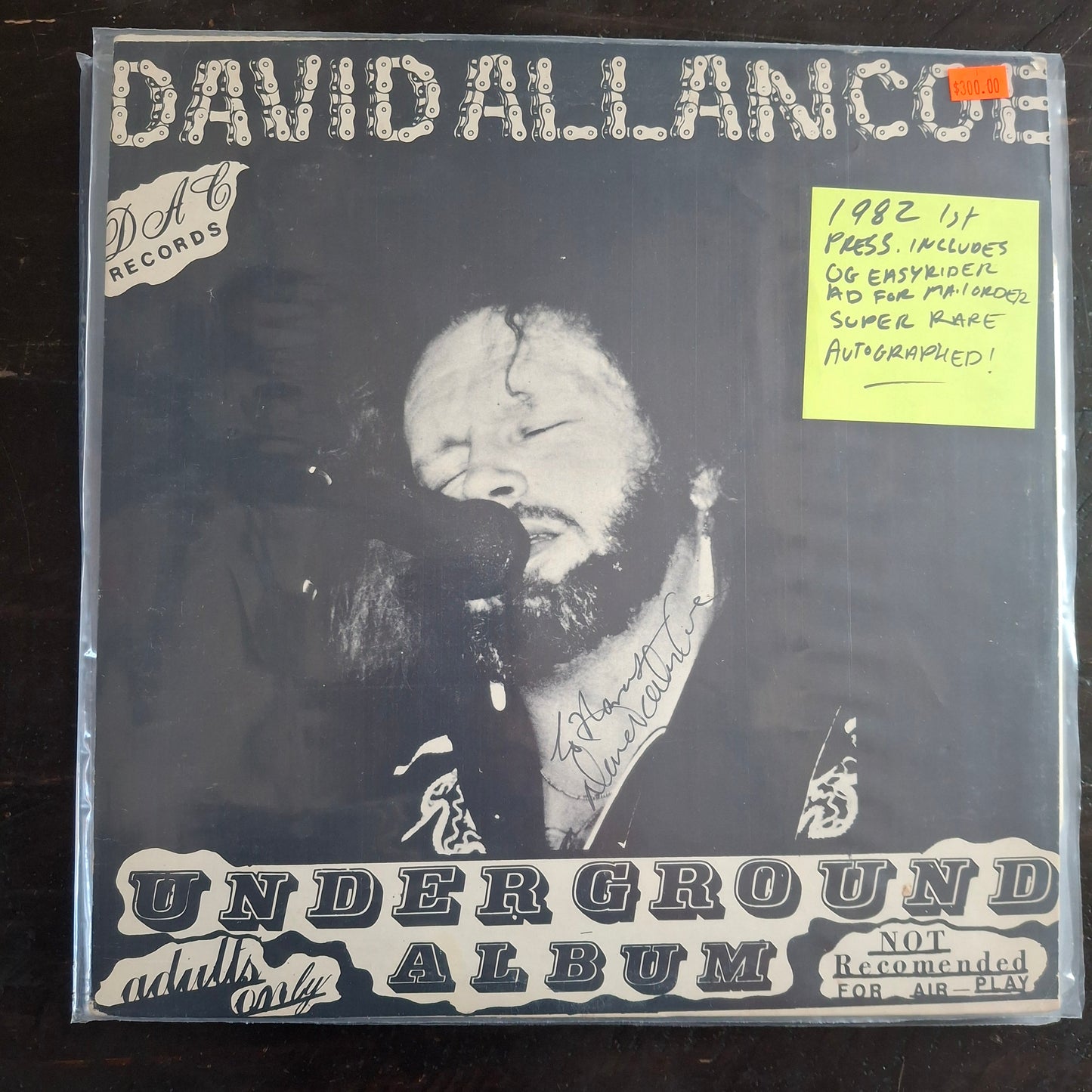David Allan Coe - Underground Album - LP