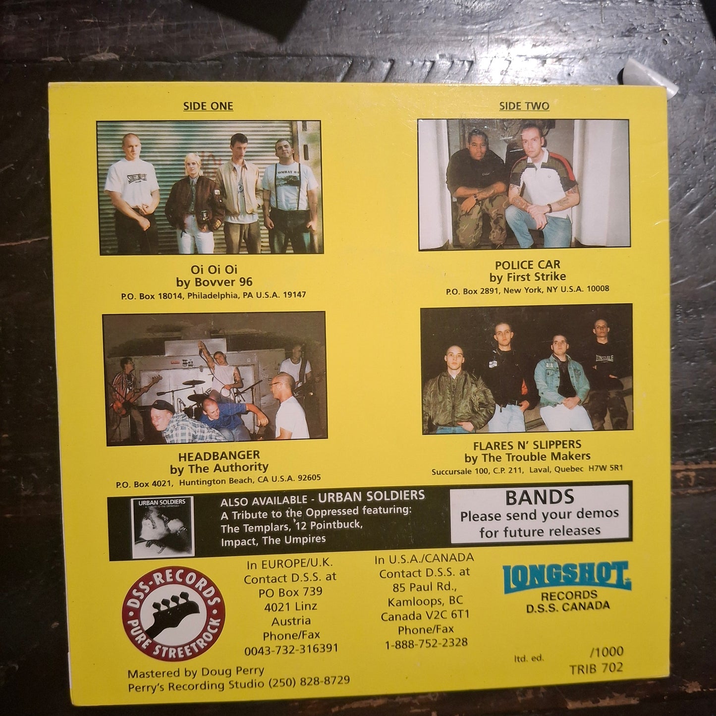 VA - Cockney Rejects Greatest Tribute Vol 1 - 7inch