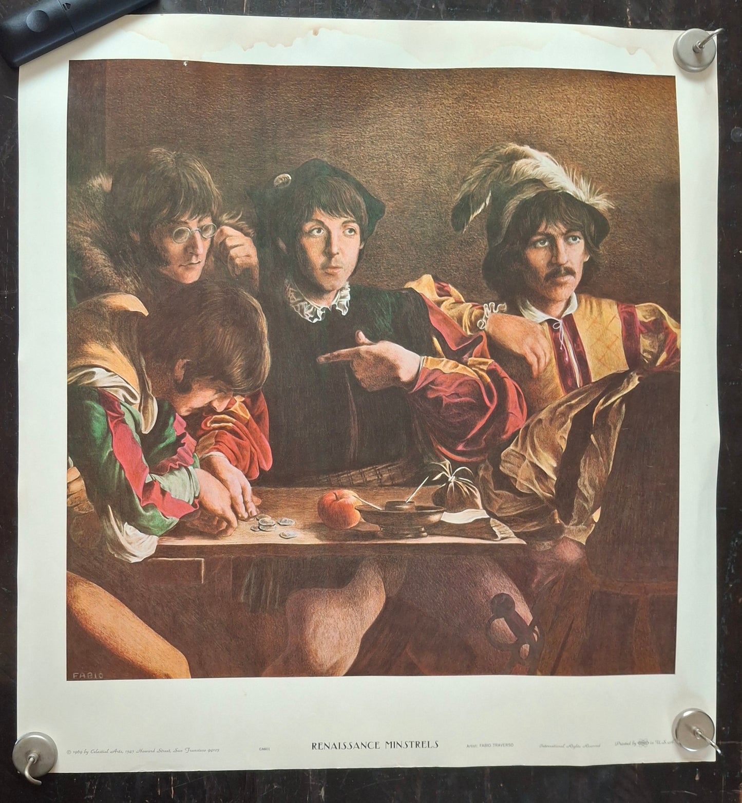 Beatles 1969 OG Renaissance Poster - Postet