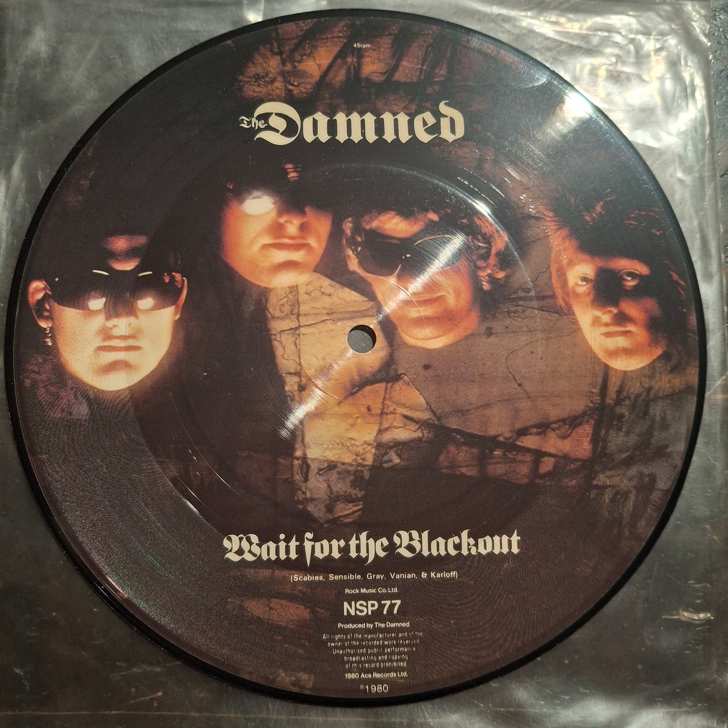The Damned / Captain Sensible – Wait For The Blackout / Jet Boy Jet Girl - 7inch