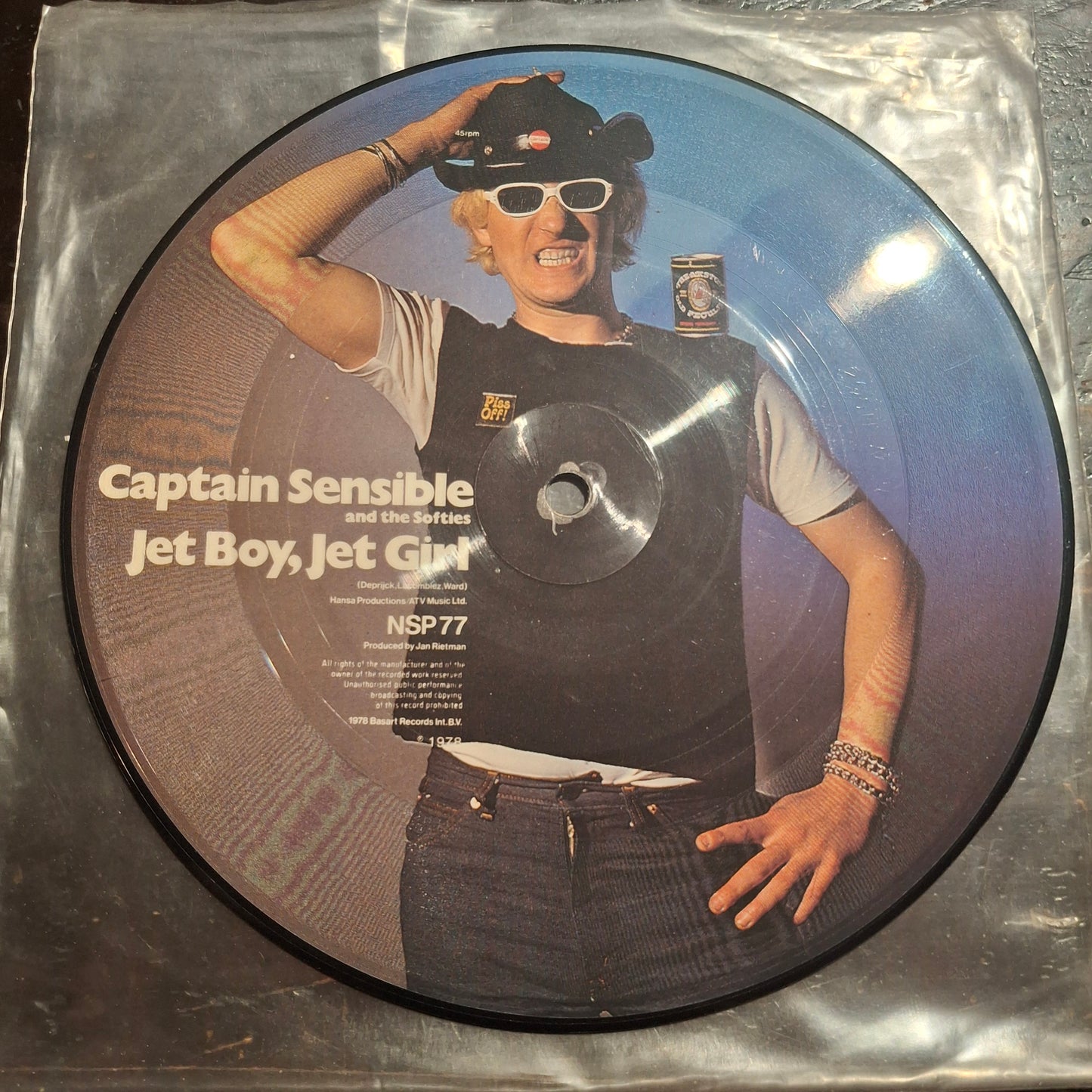 The Damned / Captain Sensible – Wait For The Blackout / Jet Boy Jet Girl - 7inch