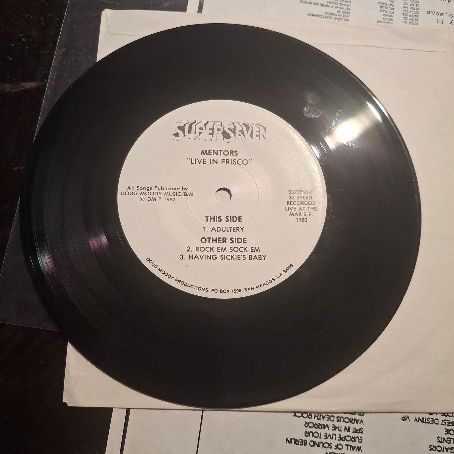 The Mentors - Live in Fresno - 7inch