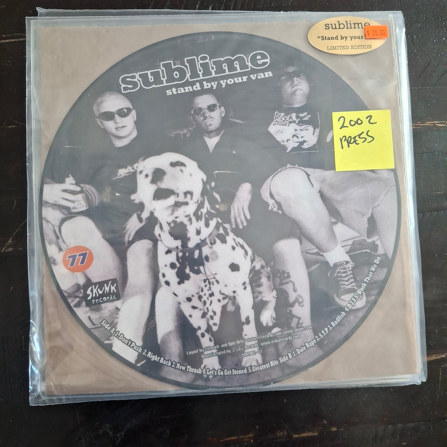 Sublime - Stand By Your Van - LP