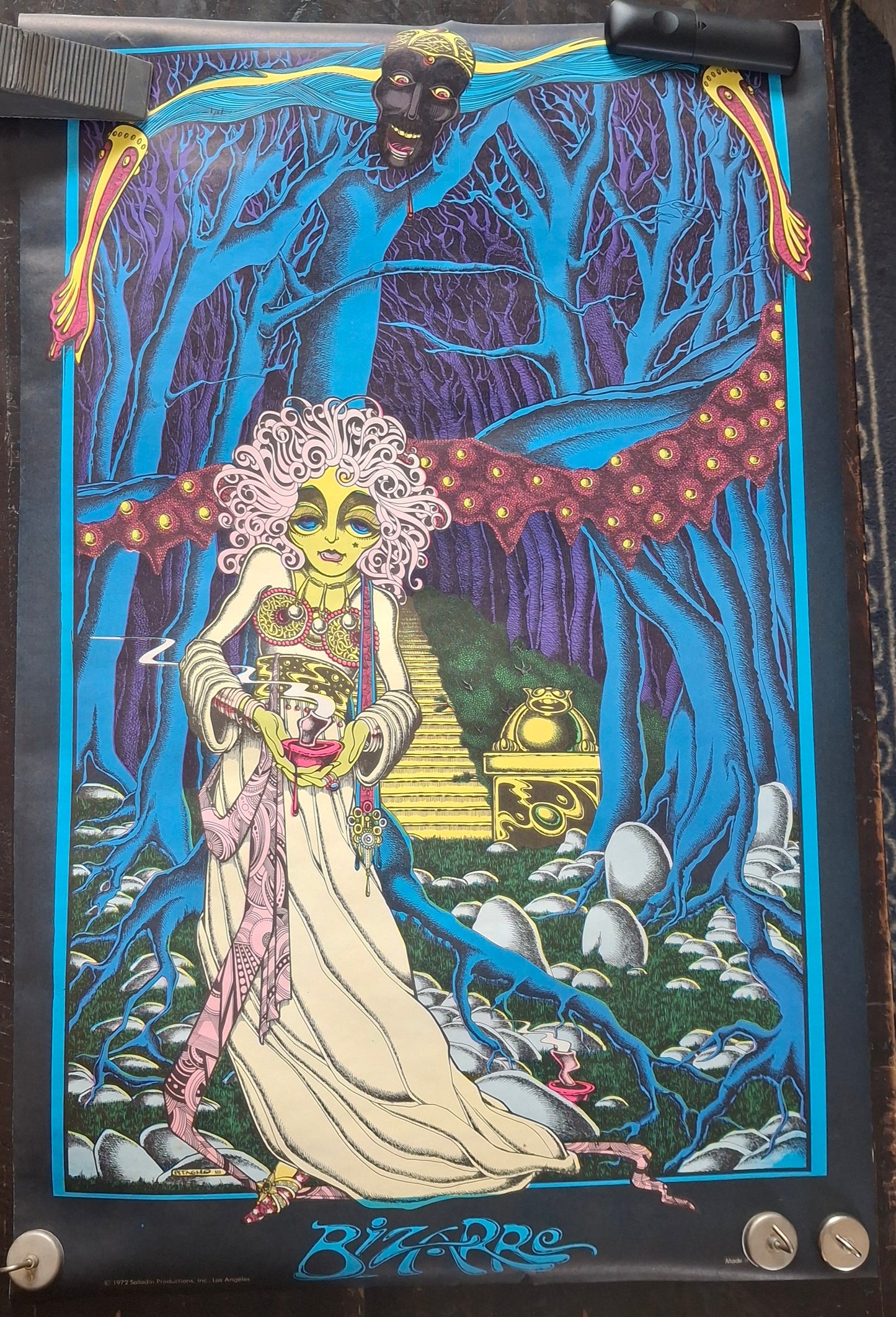 OG 1972 Bizarre Black Light Poster - Poster