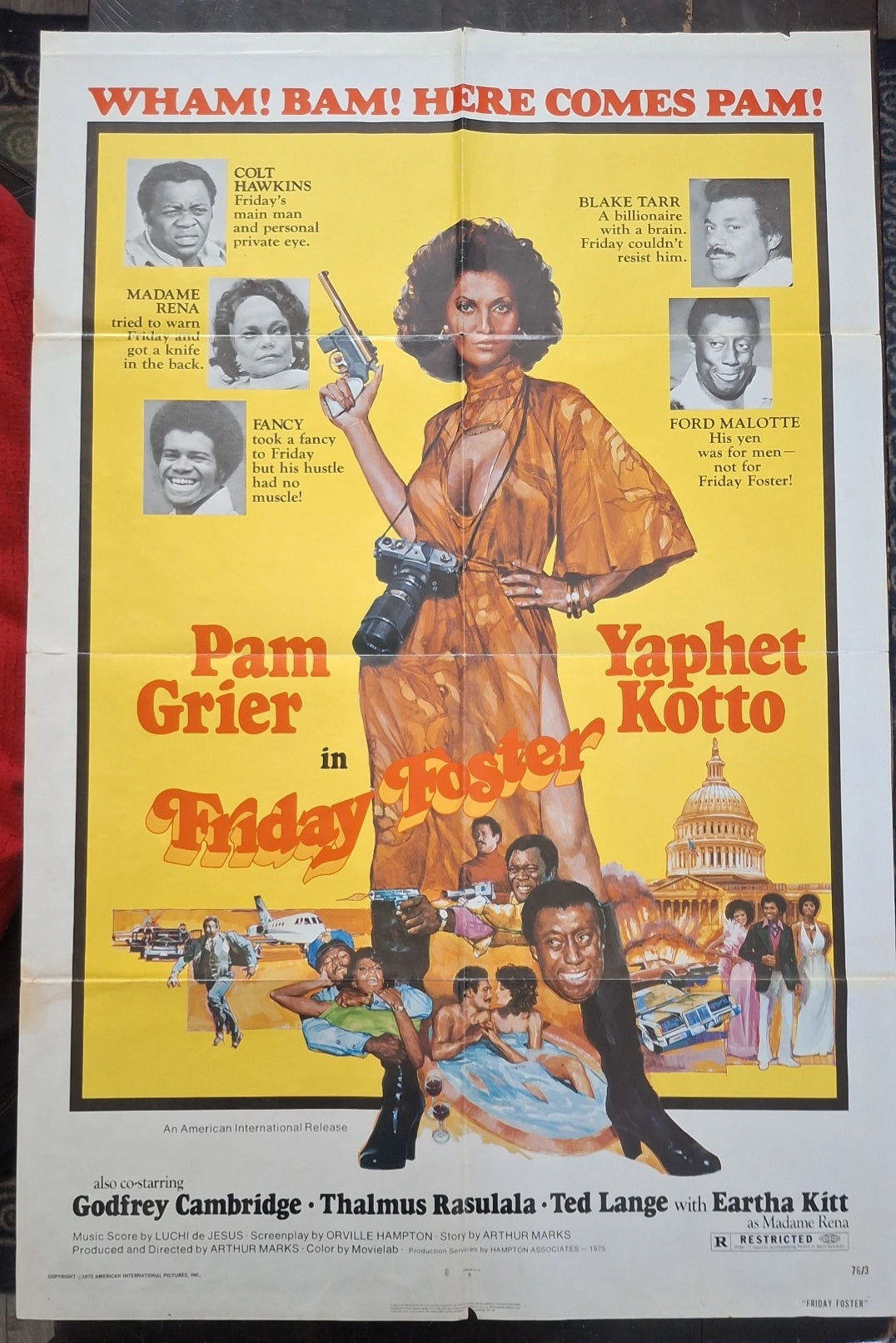 Original 1975 Friday Foster Theater Poster - Poster